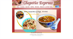 Desktop Screenshot of chopstixexpresslasvegas.com